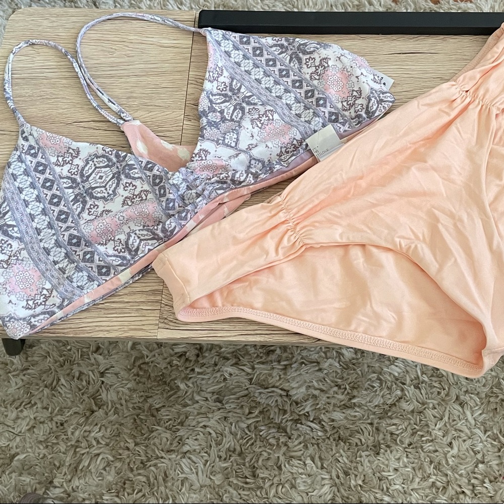 L*Space Remini racerback top and tab sided bikini